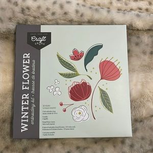 Winter Flower Embroidery Kit